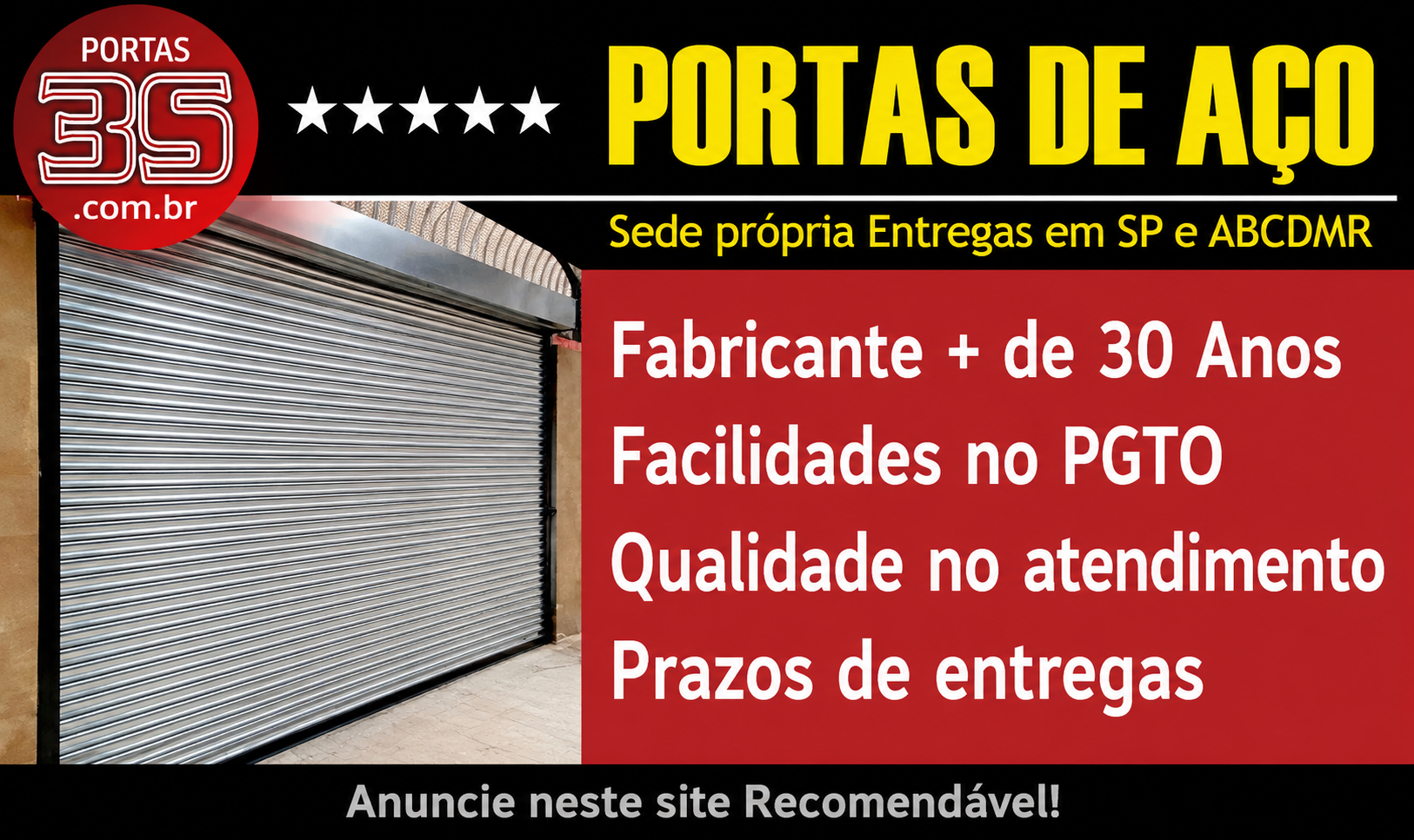 Portas de enrolar Automáticas em SP